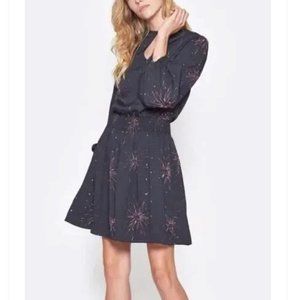 JOIE Fireworks Ramla Keyhole Dress in Caviar Black Size Small (US 4-6)